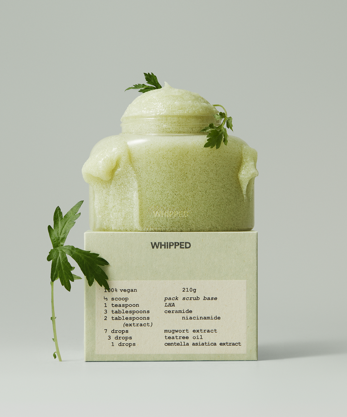 휩드(WHIPPED) 비건 팩스크럽 210g 4종택1