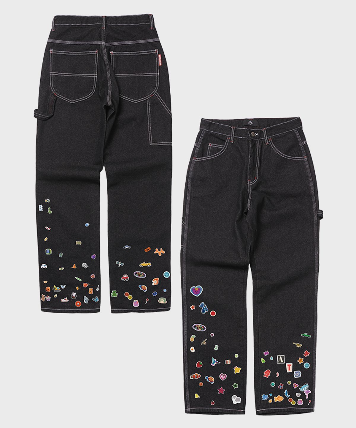 아티스트웨어(ARTISTWEAR) [ATW] 쿨키즈 빅터 와이드 데님팬츠