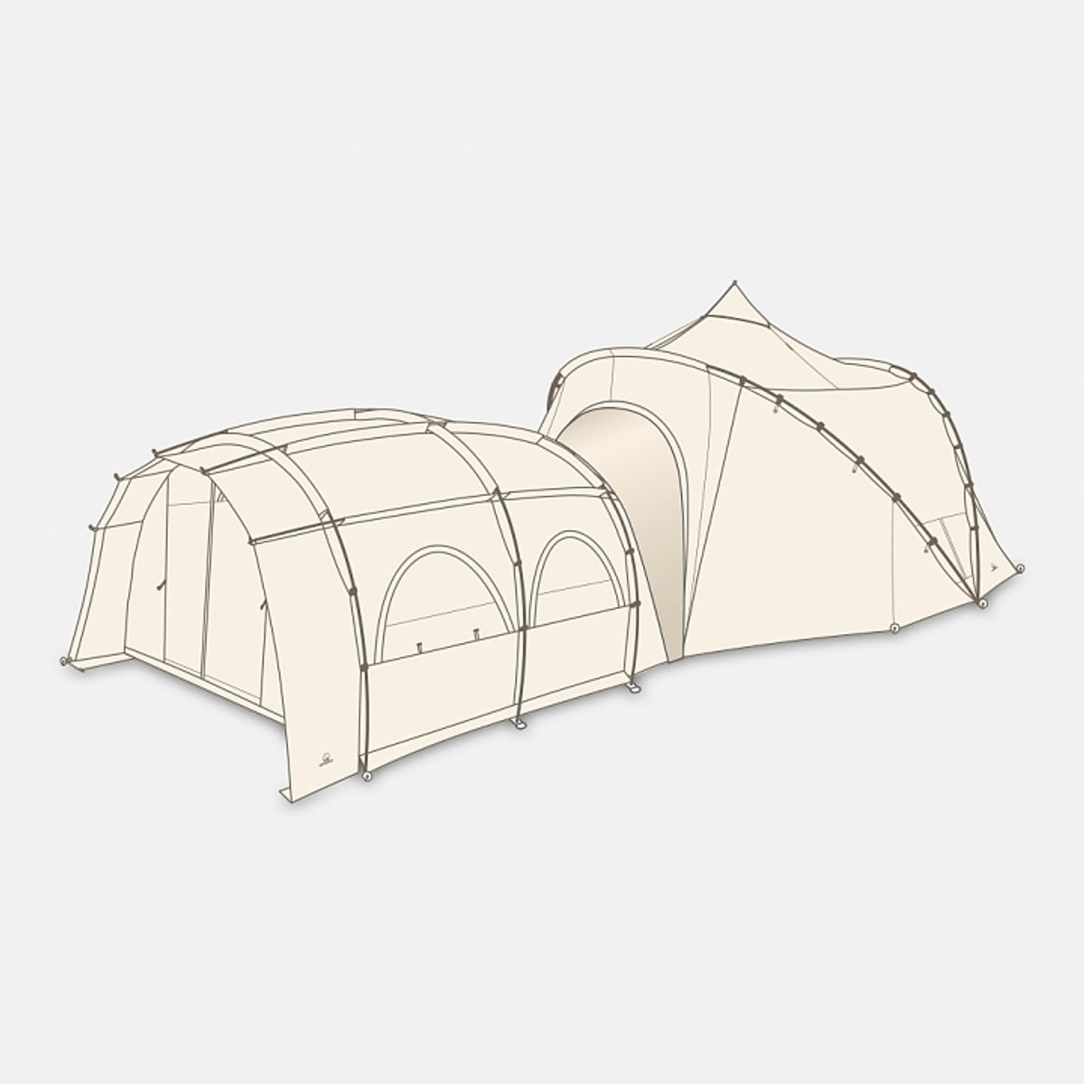 캠핑칸(CAMPINGKAN) 블로우쉘터 커넥터 (오크돔M/L)