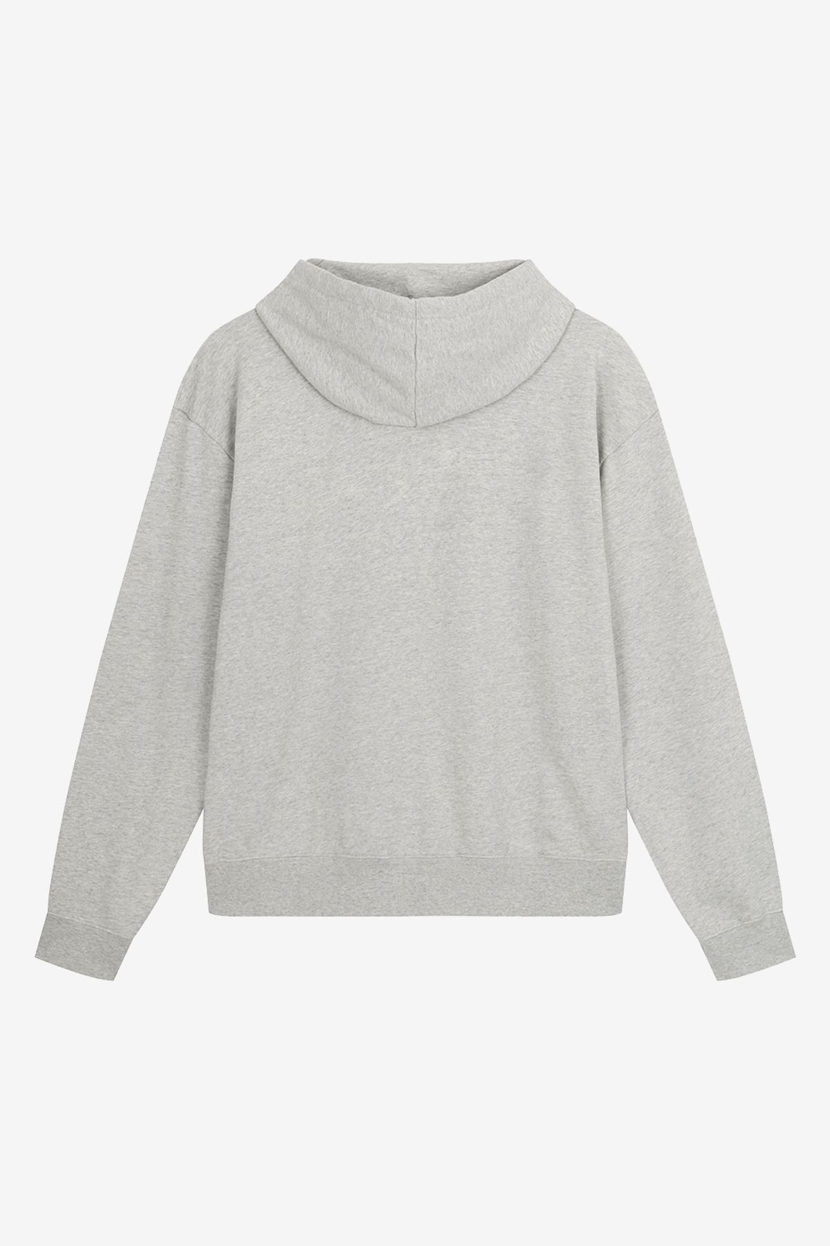 르몽생미셸(LE MONT ST MICHEL) Basic Hooded Sweatshirt (Small Mutton)_Melange Grey