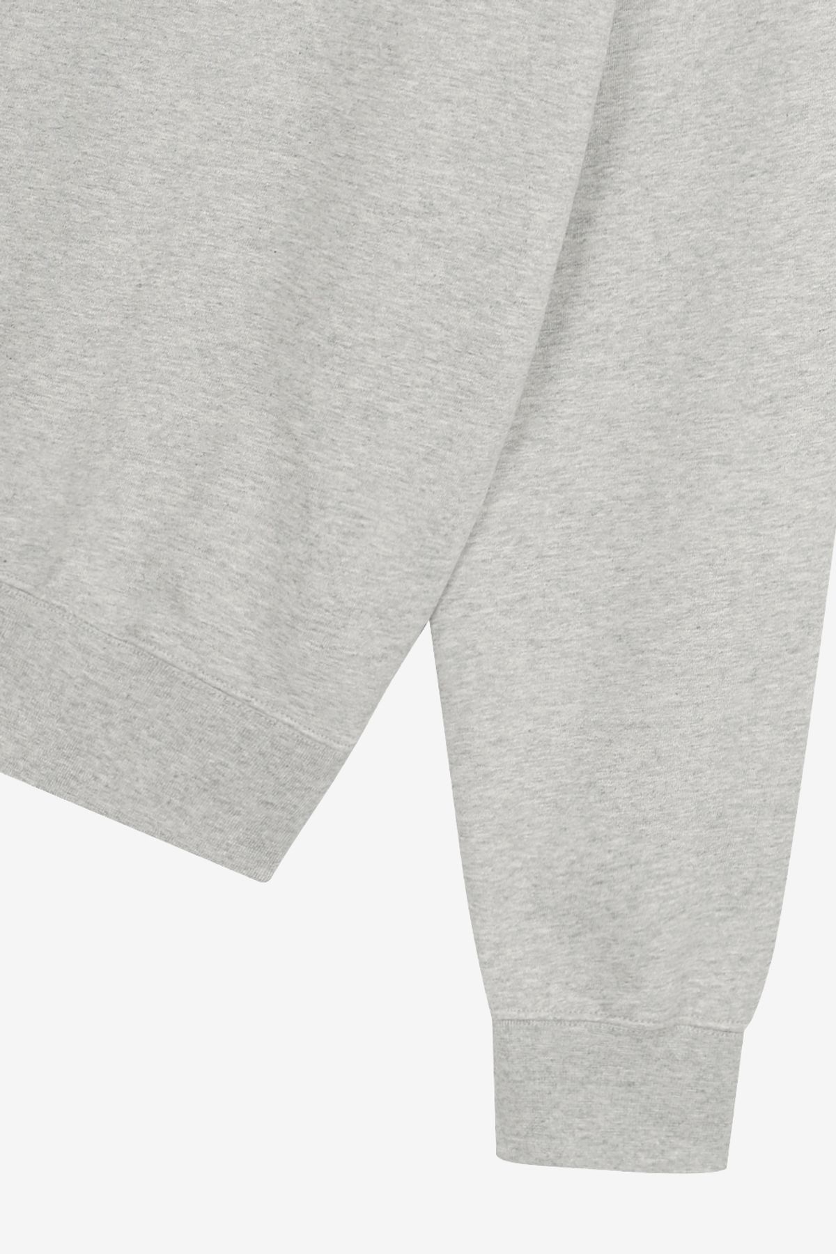 르몽생미셸(LE MONT ST MICHEL) Basic Hooded Sweatshirt (Small Mutton)_Melange Grey