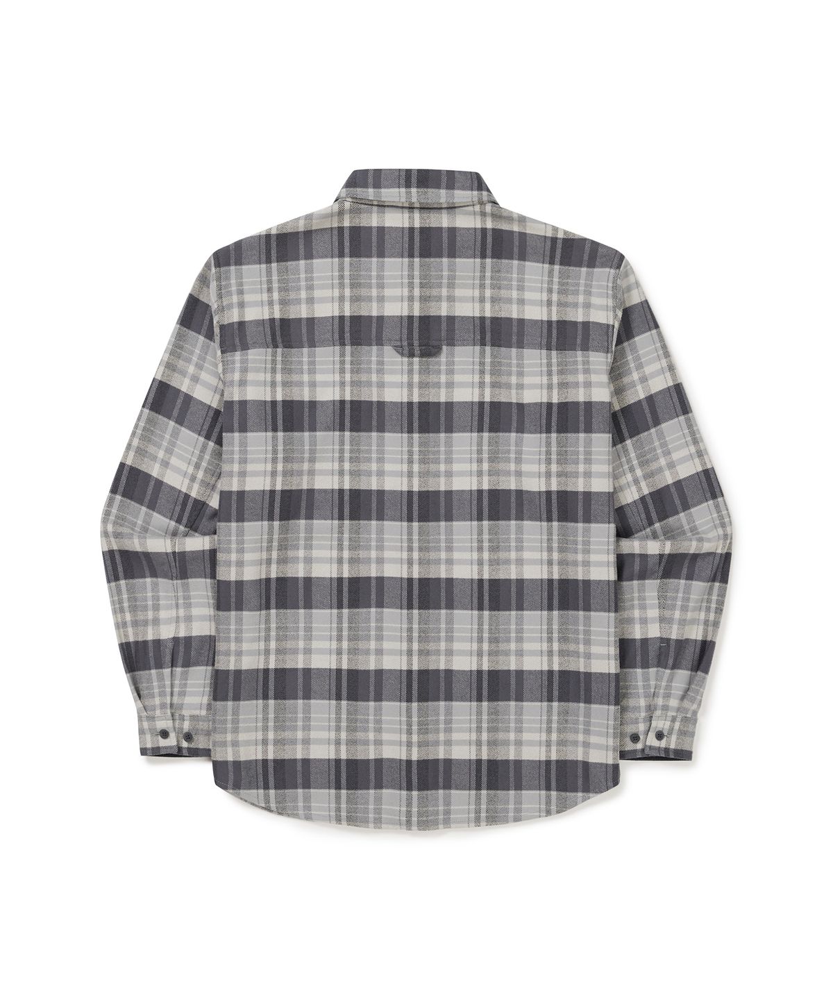 스노우피크 어패럴(SNOWPEAK APPAREL) 리사이클 체크 셔츠 (S24FMFSH02) Dark Gray