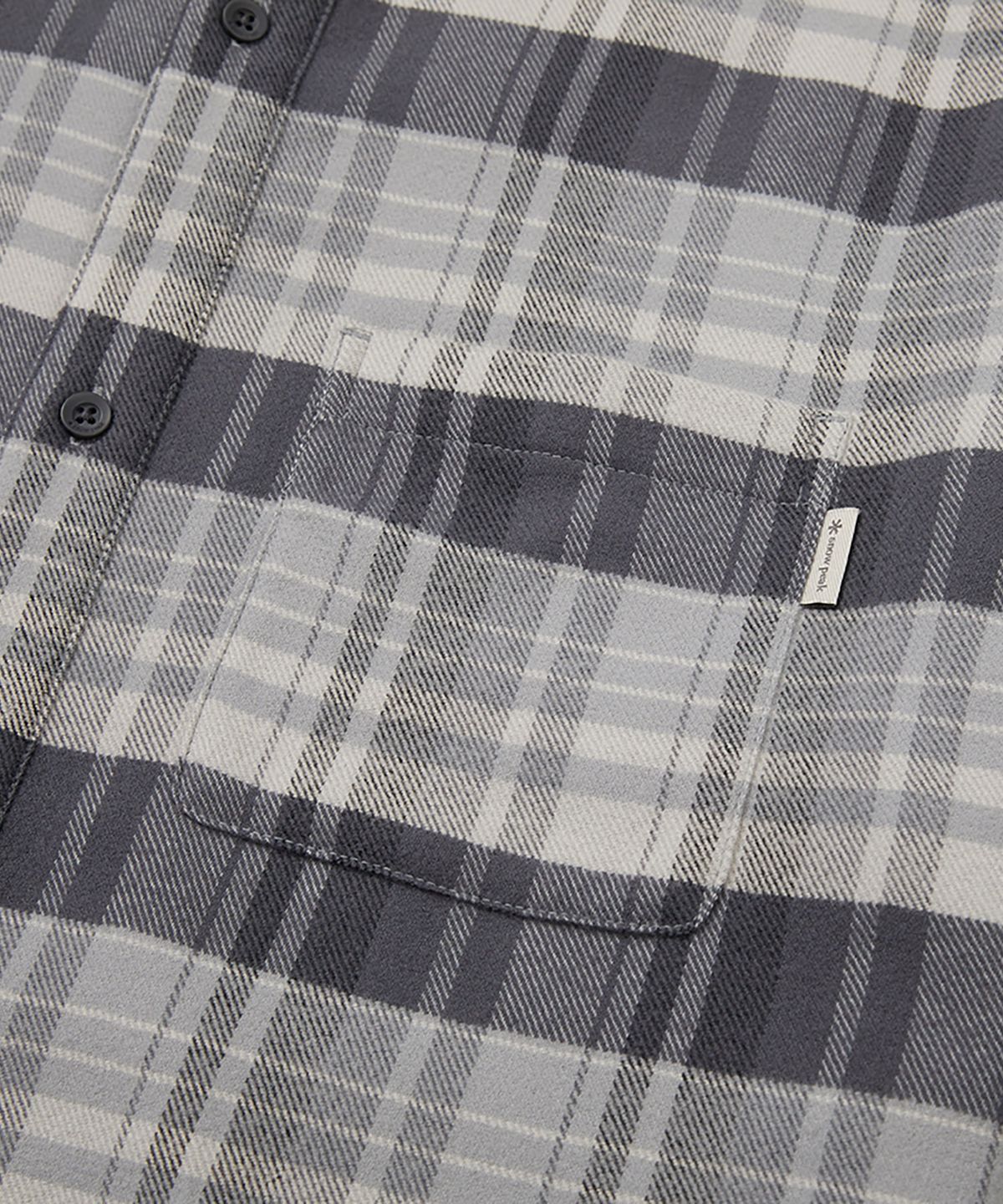 스노우피크 어패럴(SNOWPEAK APPAREL) 리사이클 체크 셔츠 (S24FMFSH02) Dark Gray