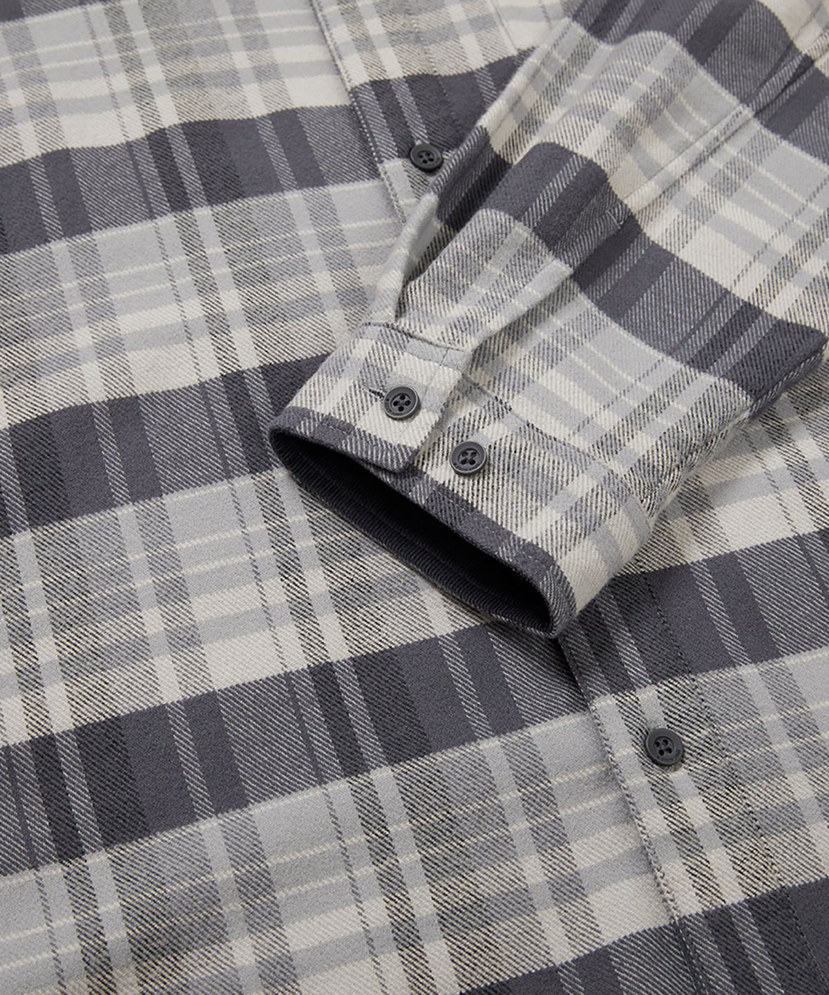 스노우피크 어패럴(SNOWPEAK APPAREL) 리사이클 체크 셔츠 (S24FMFSH02) Dark Gray