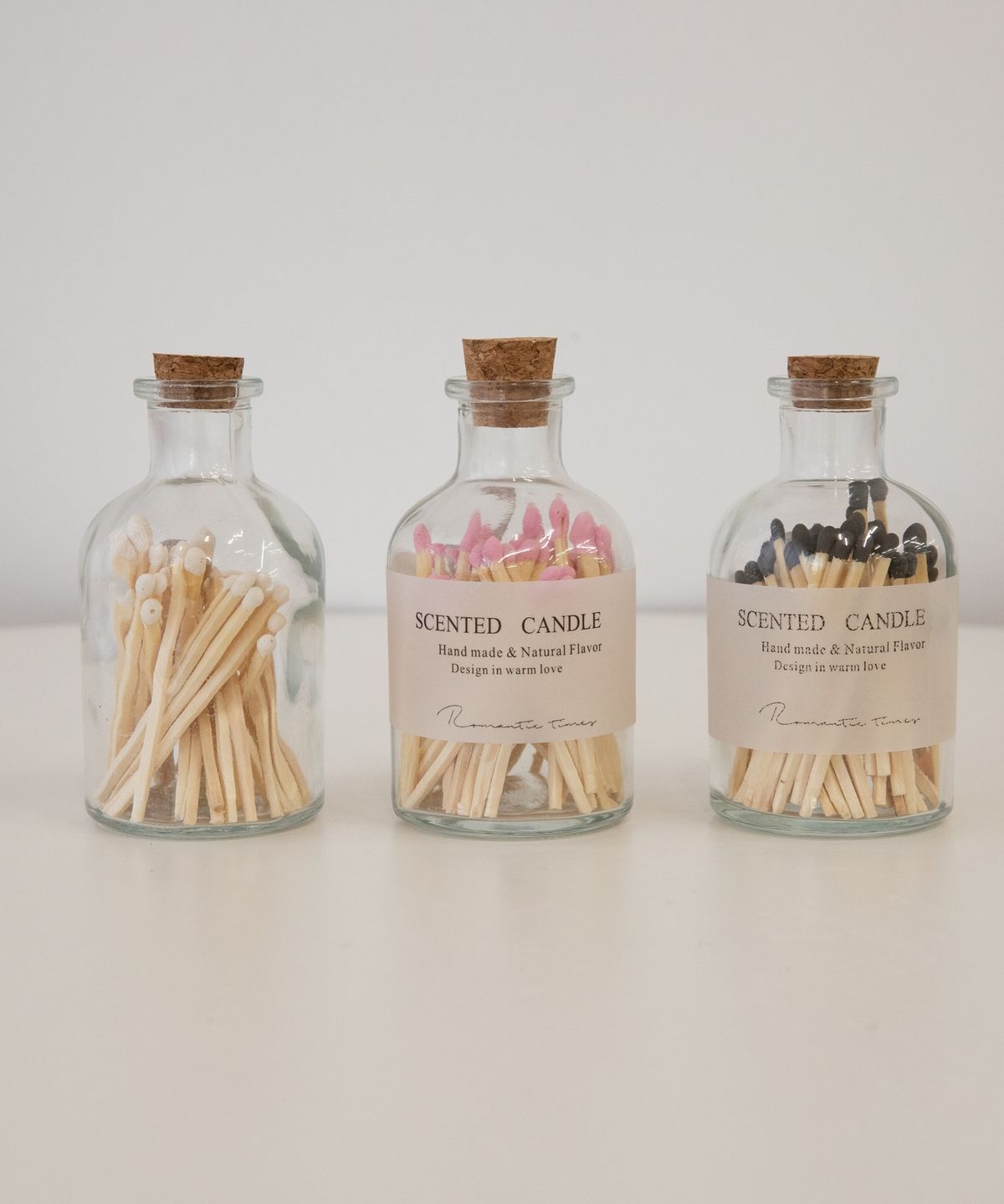 류블류샵(LYUBLYUSHOP) 유리보틀 성냥 3colors