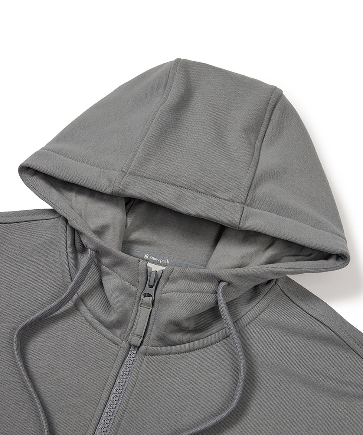 스노우피크 어패럴(SNOWPEAK APPAREL) 우븐 패치 후드 집업 (S24FMFFJ24) Dark Gray