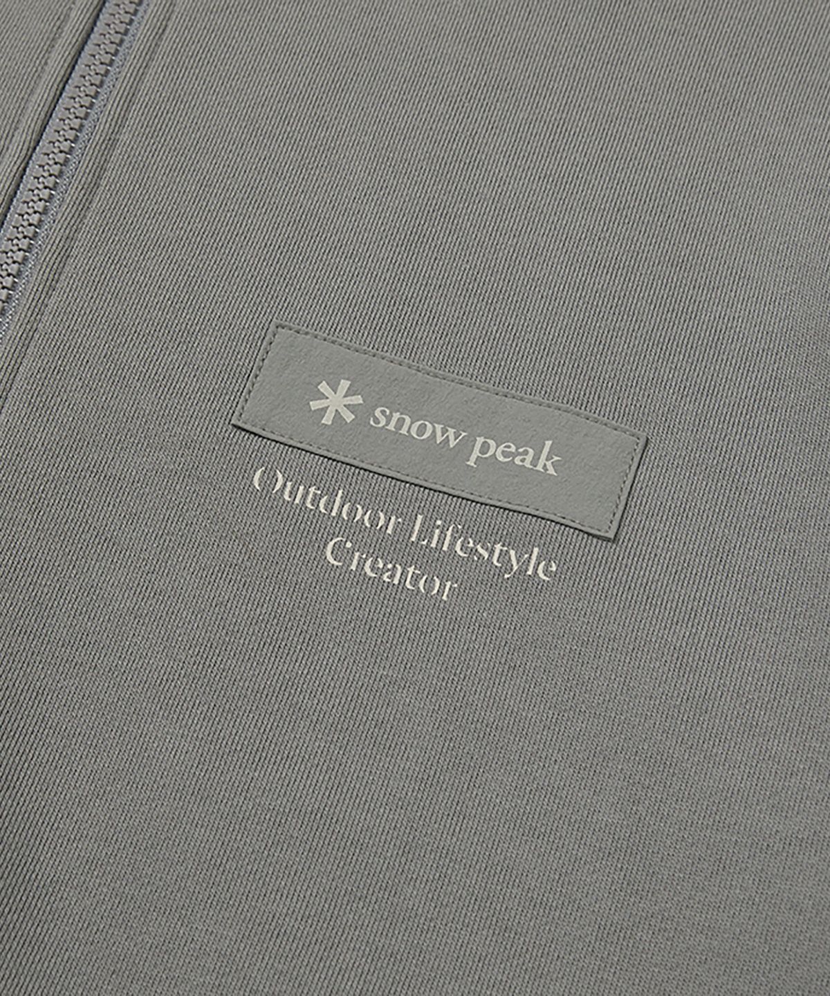 스노우피크 어패럴(SNOWPEAK APPAREL) 우븐 패치 후드 집업 (S24FMFFJ24) Dark Gray
