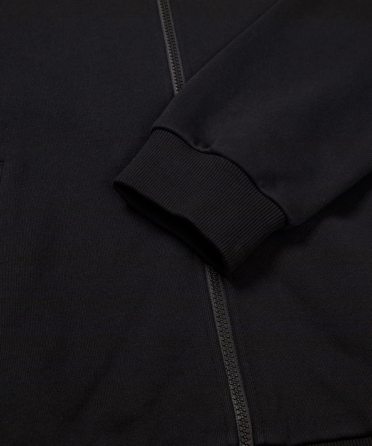 스노우피크 어패럴(SNOWPEAK APPAREL) 우븐 패치 후드 집업 (S24FMFFJ24) Black