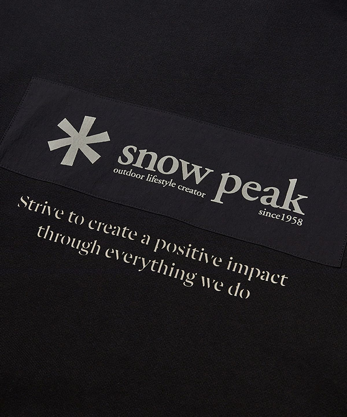 스노우피크 어패럴(SNOWPEAK APPAREL) 우븐 패치 후드 집업 (S24FMFFJ24) Black