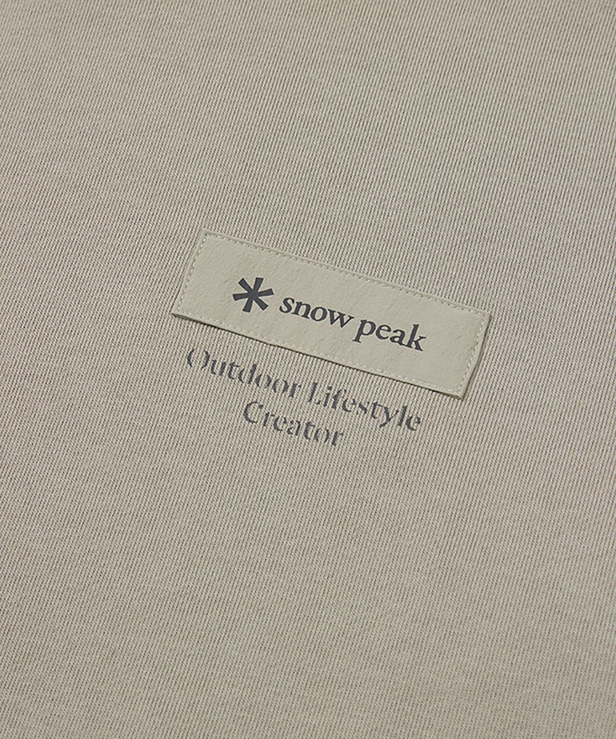 스노우피크 어패럴(SNOWPEAK APPAREL) 우븐 패치 후드 티셔츠 (S24FMFHD24) Fog Gray
