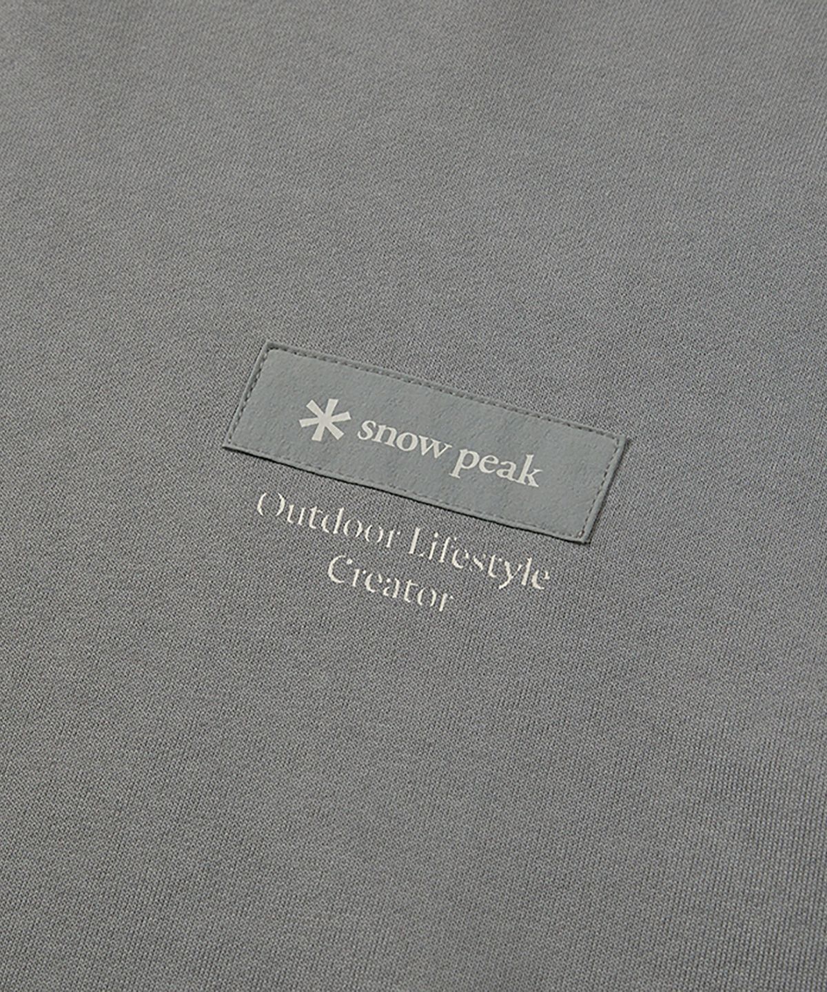 스노우피크 어패럴(SNOWPEAK APPAREL) 우븐 패치 후드 티셔츠 (S24FMFHD24) Dark Gray