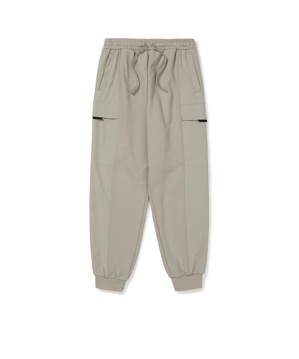 스노우피크 어패럴(SNOWPEAK APPAREL) 우븐 믹스 조거 팬츠 (S24FMFFP24) Beige Gray