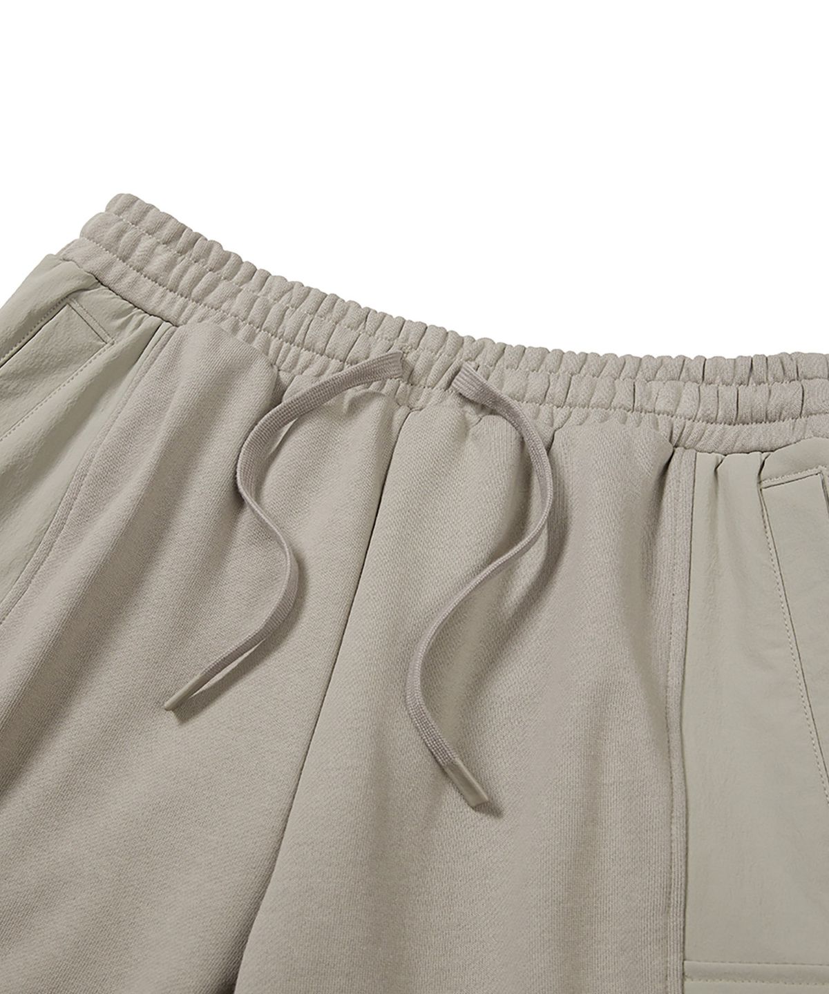 스노우피크 어패럴(SNOWPEAK APPAREL) 우븐 믹스 조거 팬츠 (S24FMFFP24) Beige Gray