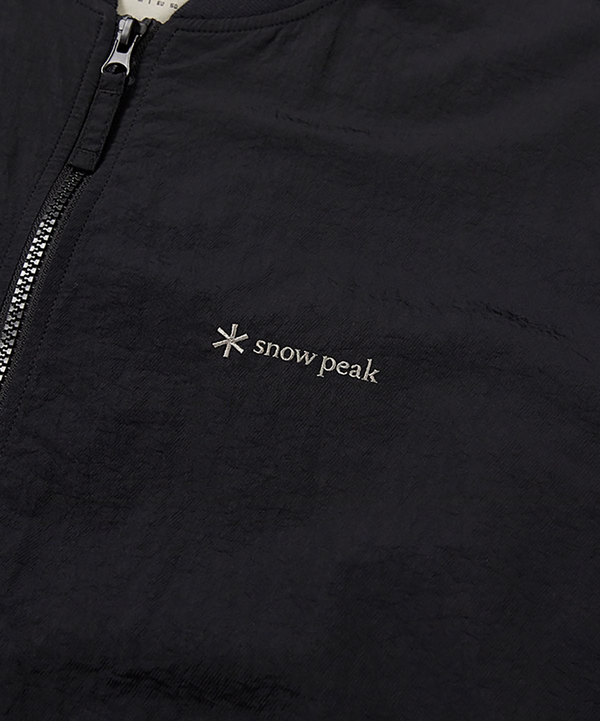 스노우피크 어패럴(SNOWPEAK APPAREL) 우븐 패치 봄버 자켓 (S24FMTWB36) Black