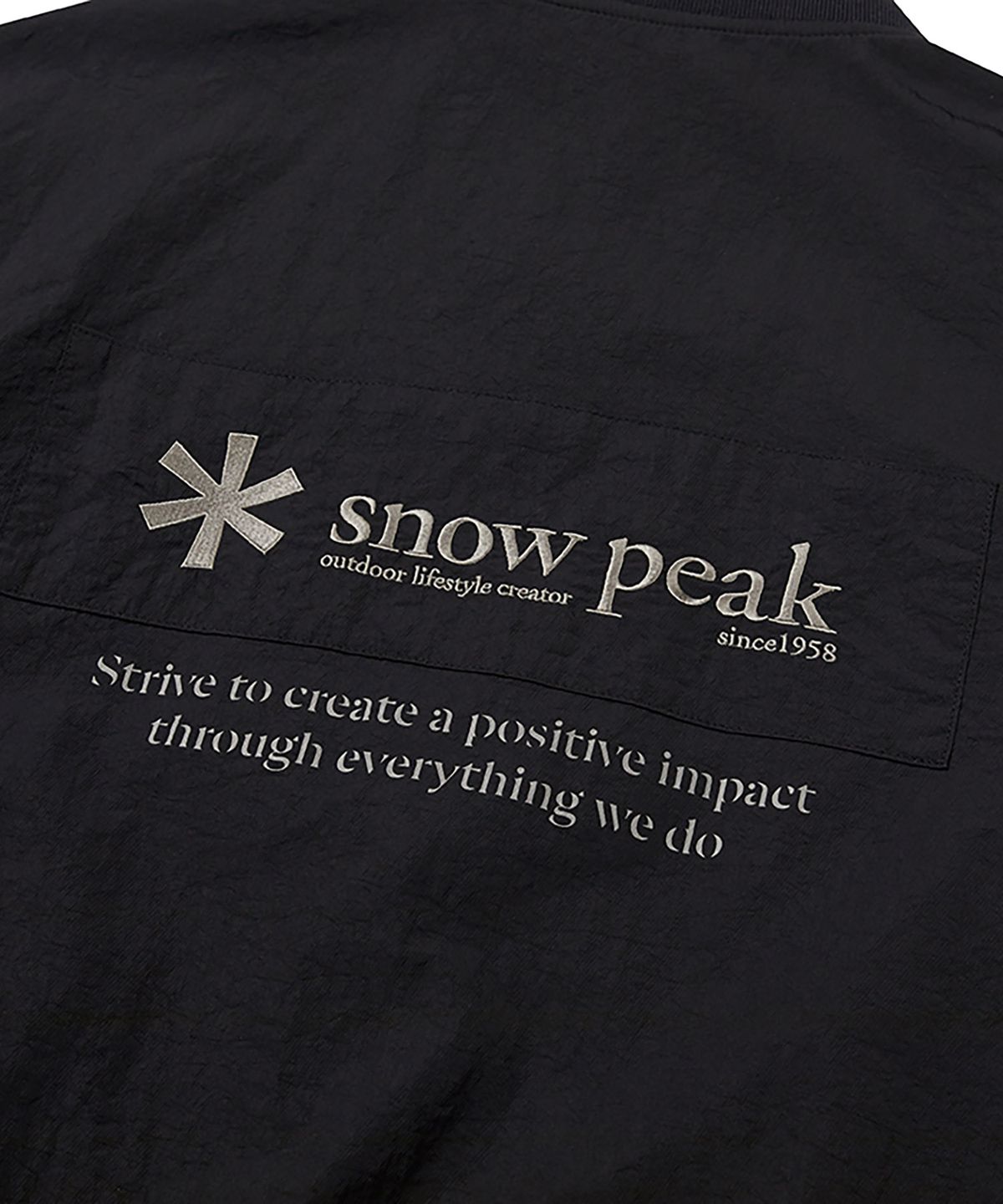 스노우피크 어패럴(SNOWPEAK APPAREL) 우븐 패치 봄버 자켓 (S24FMTWB36) Black