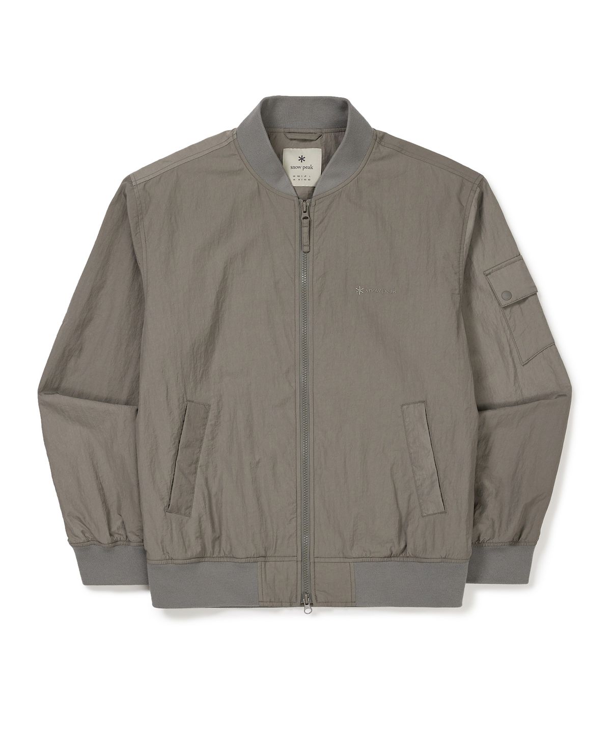 스노우피크 어패럴(SNOWPEAK APPAREL) 우븐 패치 봄버 자켓 (S24FMTWB36) Dark Khaki