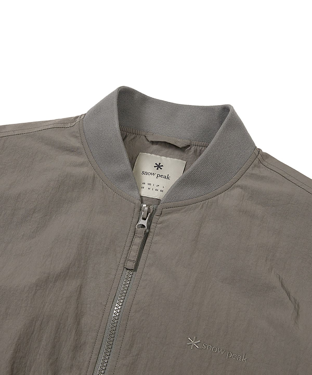 스노우피크 어패럴(SNOWPEAK APPAREL) 우븐 패치 봄버 자켓 (S24FMTWB36) Dark Khaki