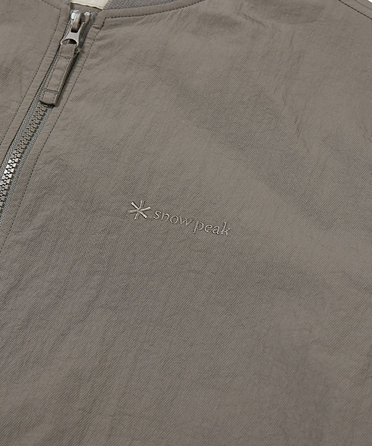 스노우피크 어패럴(SNOWPEAK APPAREL) 우븐 패치 봄버 자켓 (S24FMTWB36) Dark Khaki
