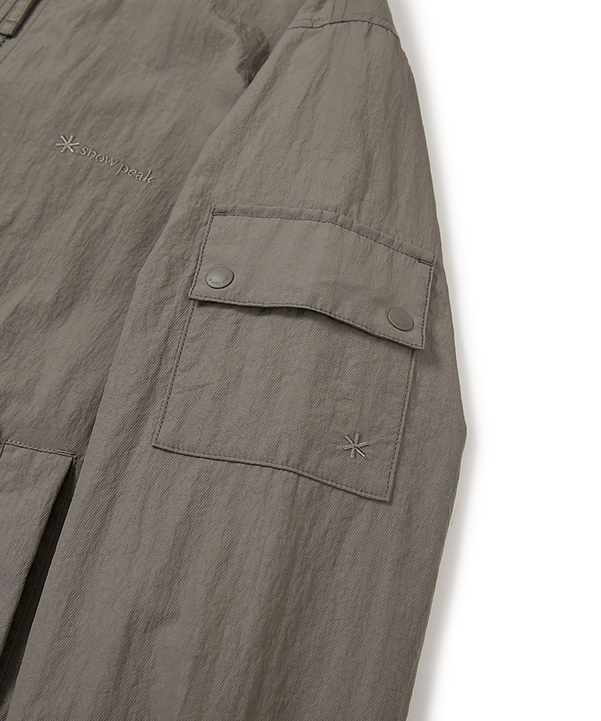스노우피크 어패럴(SNOWPEAK APPAREL) 우븐 패치 봄버 자켓 (S24FMTWB36) Dark Khaki