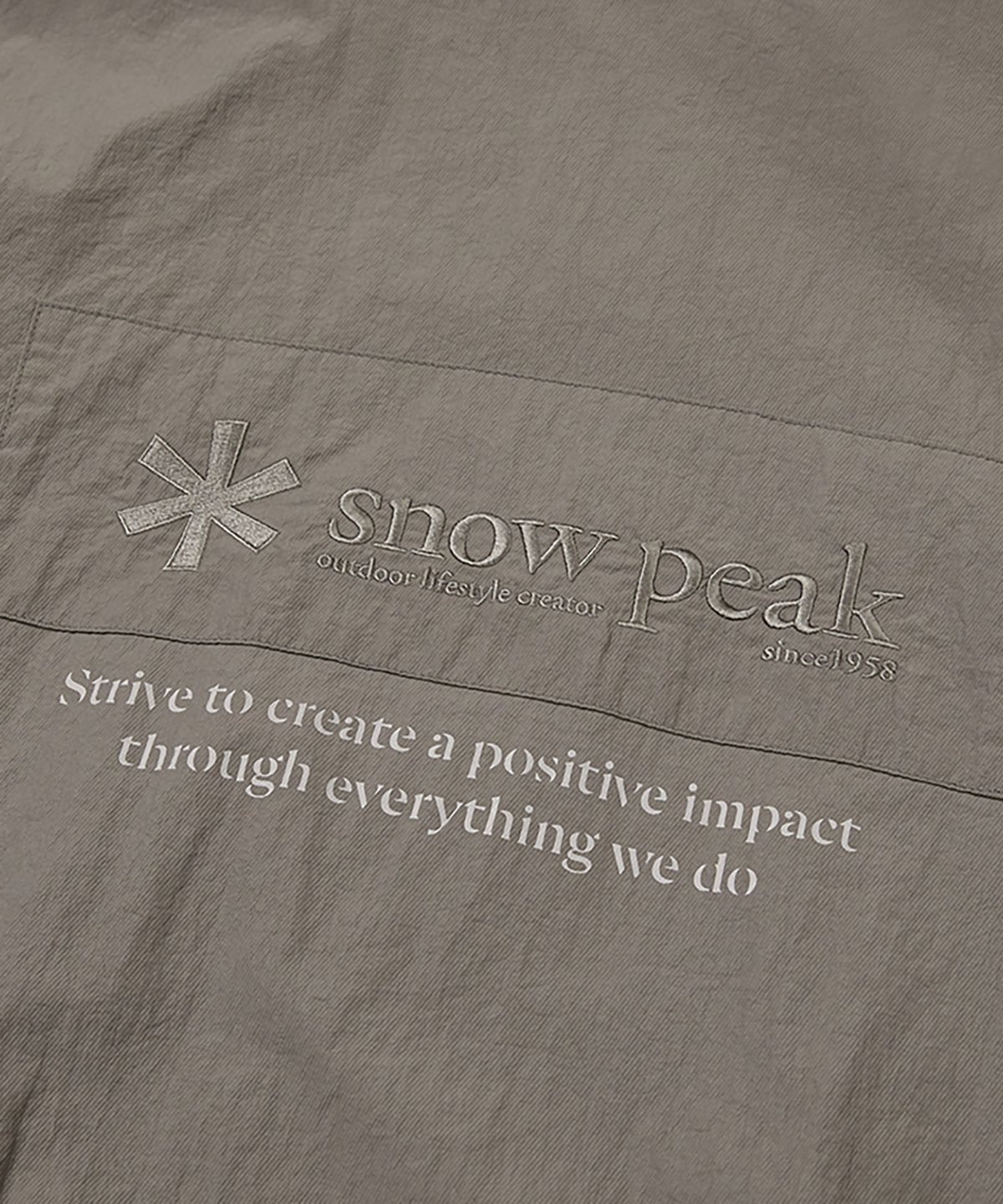 스노우피크 어패럴(SNOWPEAK APPAREL) 우븐 패치 봄버 자켓 (S24FMTWB36) Dark Khaki