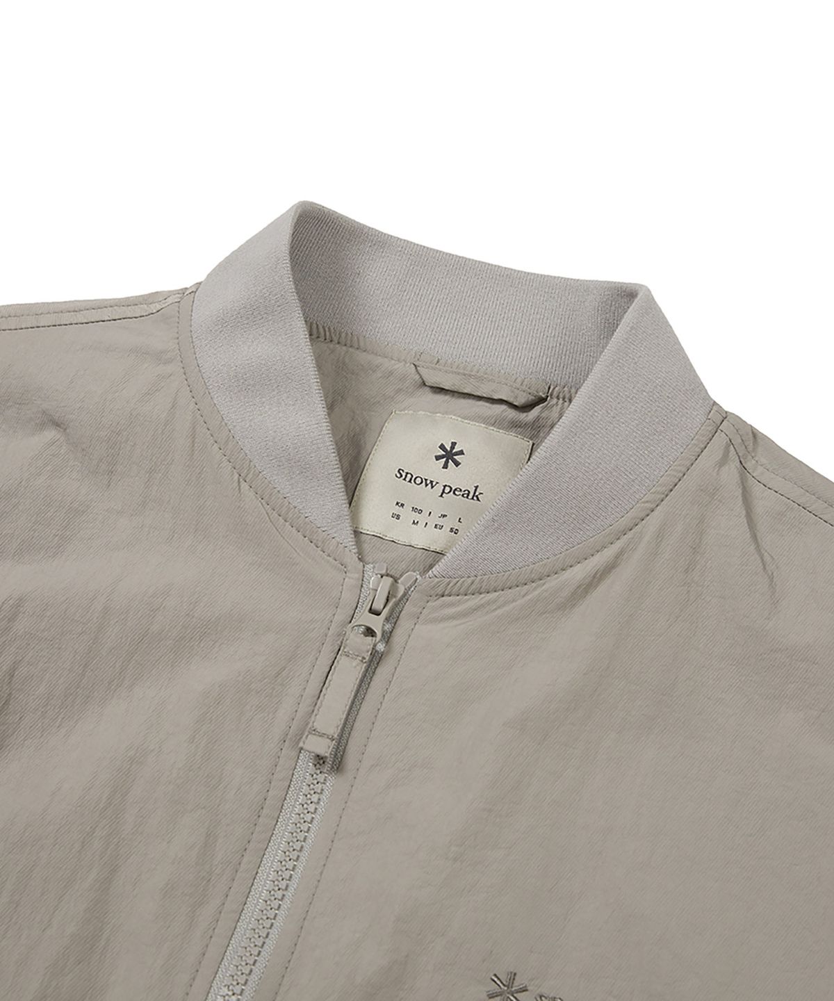 스노우피크 어패럴(SNOWPEAK APPAREL) 우븐 패치 봄버 자켓 (S24FMTWB36) Fog Gray