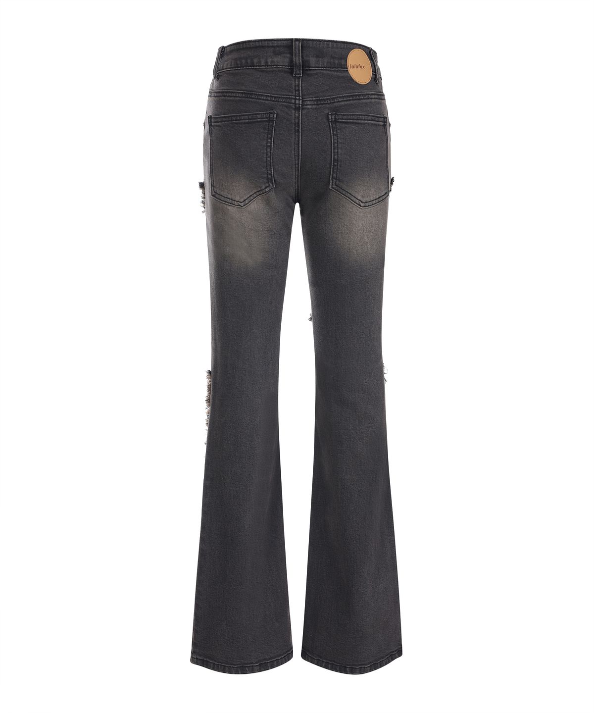 라라폭스(LALAFOX) FADING BOOT-CUT DENIM PANTS BLACK 부츠컷 청바지 BQ4DP004