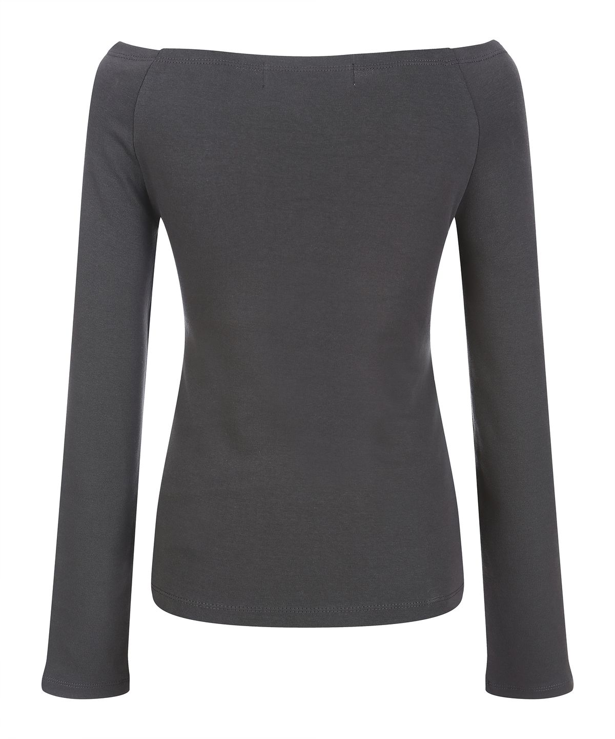 라라폭스(LALAFOX) OFF-SHOULDER PRINTING T-SHIRT 오프숄더 티셔츠 CHARCOAL BQ4CL005