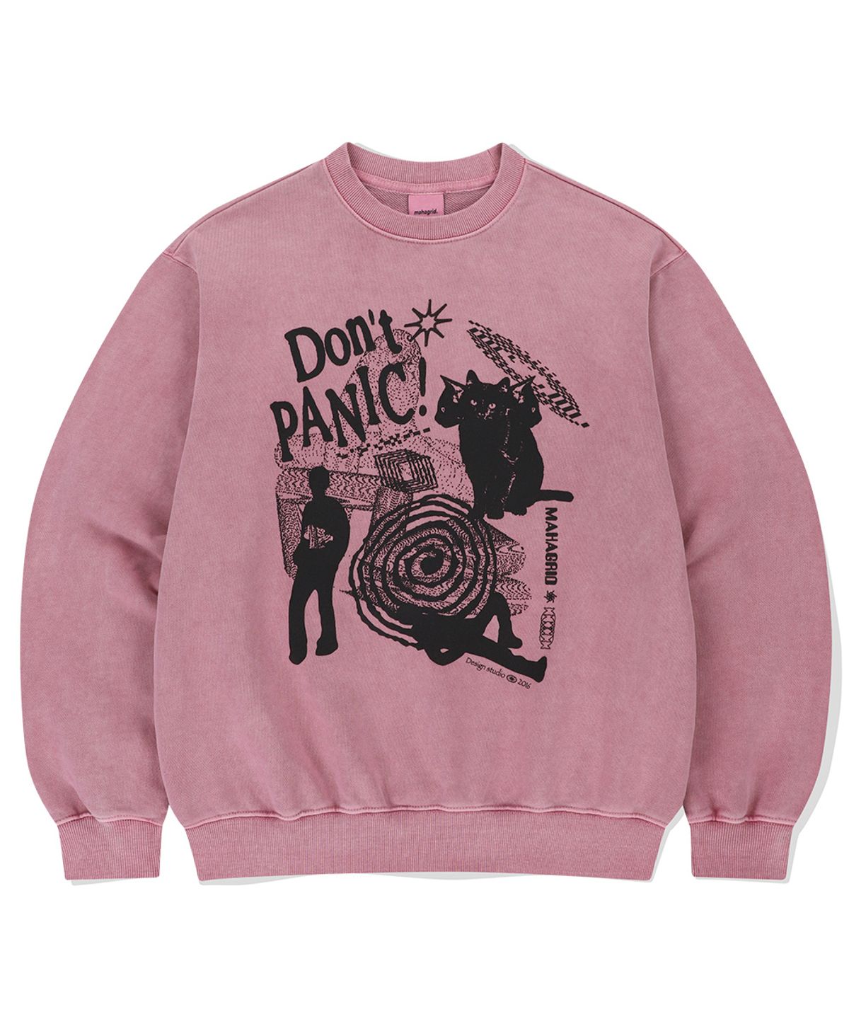 마하그리드(MAHAGRID) DON’T PANIC PIGMENT SWEATSHIRT_3colors(MG2DSMM441A)