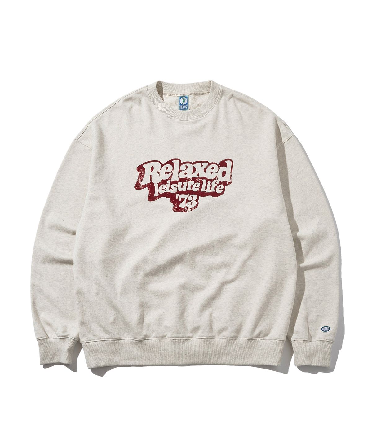 디스커스 애슬레틱(DISCUS ATHLETIC) [3COLORS] 오버 핏 릴렉스 로고 스웨트 셔츠