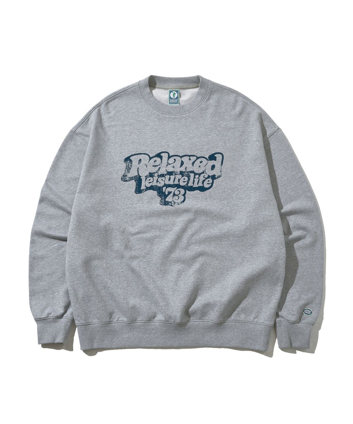 디스커스 애슬레틱(DISCUS ATHLETIC) [3COLORS] 오버 핏 릴렉스 로고 스웨트 셔츠