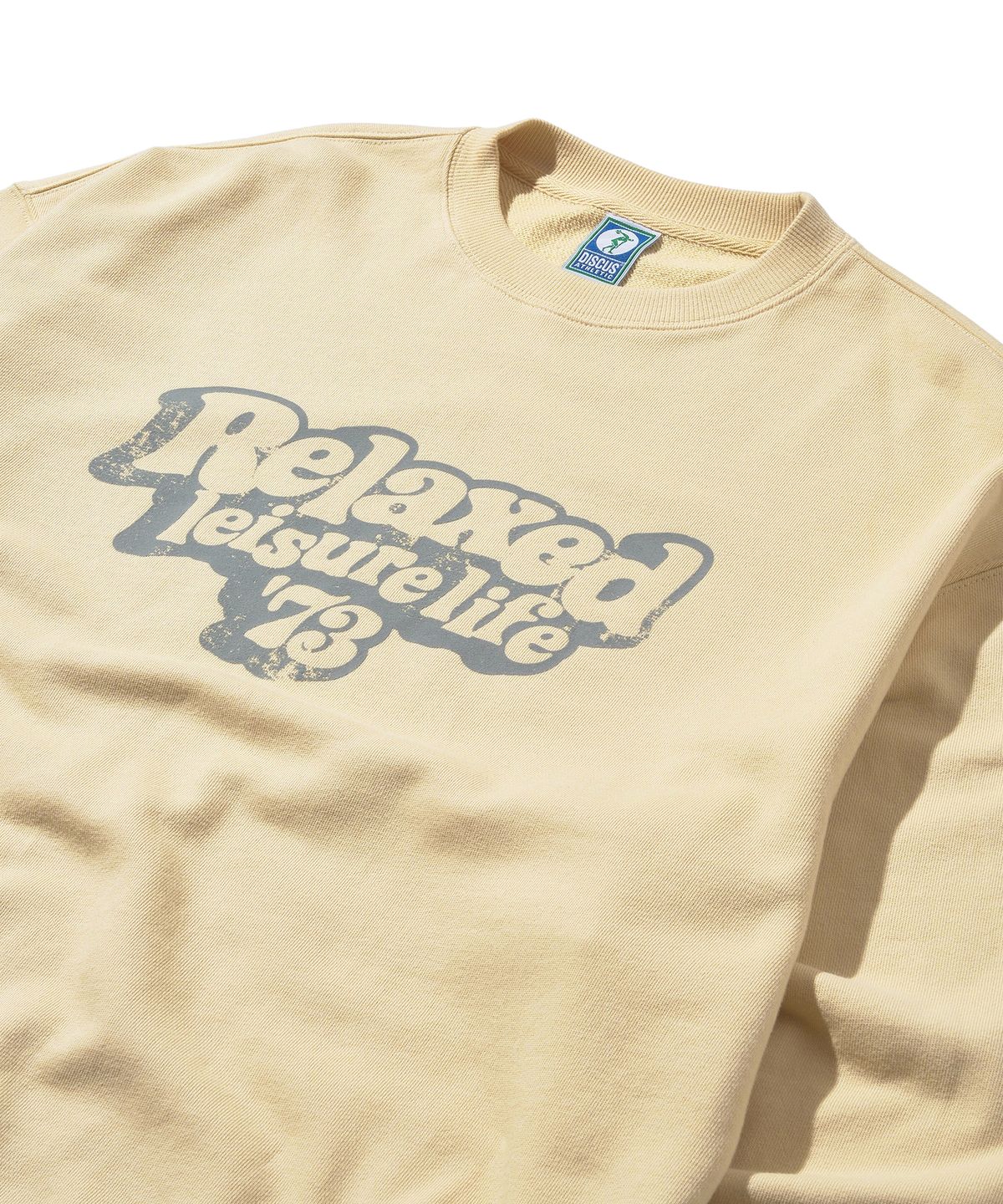 디스커스 애슬레틱(DISCUS ATHLETIC) [3COLORS] 오버 핏 릴렉스 로고 스웨트 셔츠