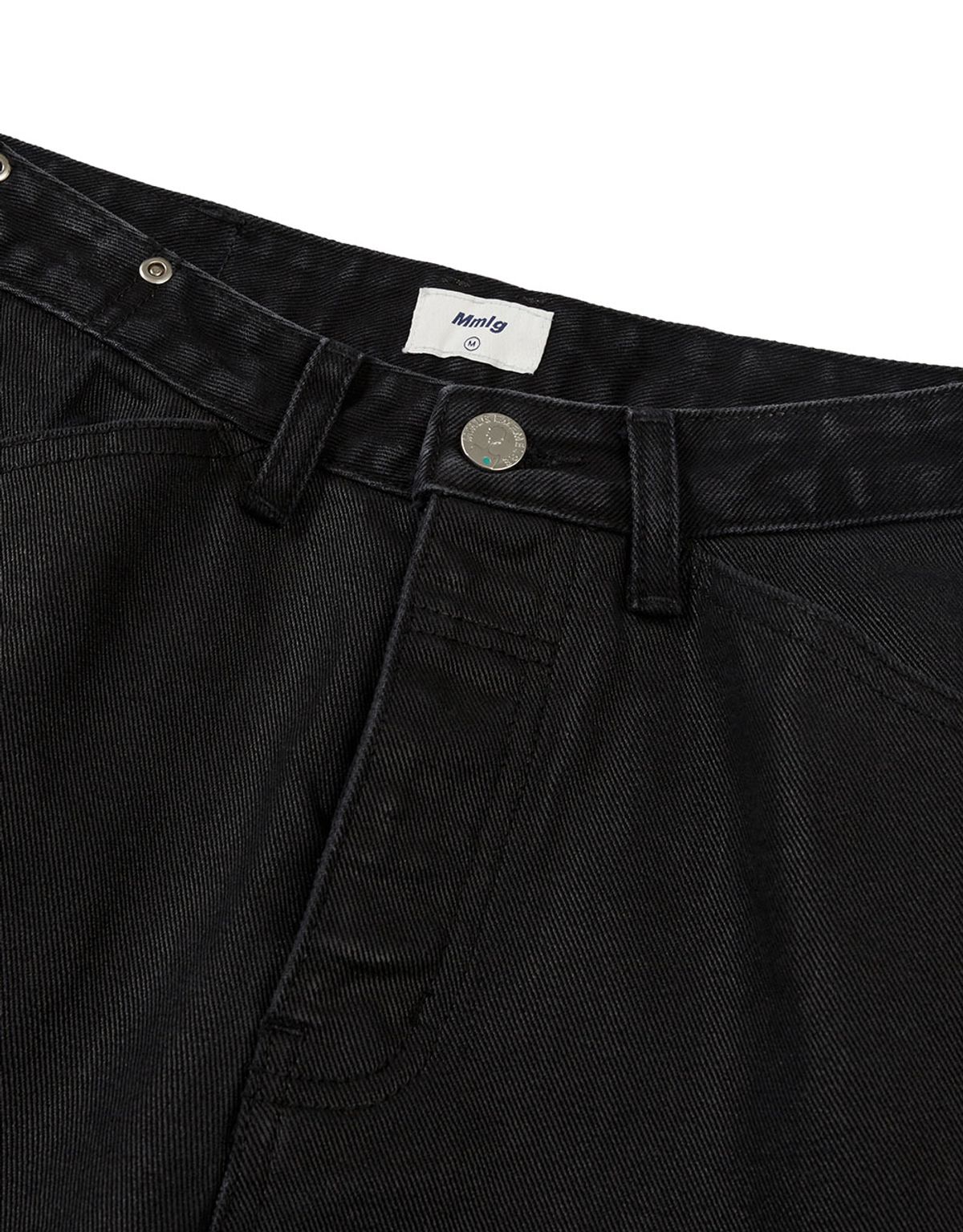 엠엠엘지(MMLG) [Mmlg] MM COATED DENIM PANTS (BLACK)