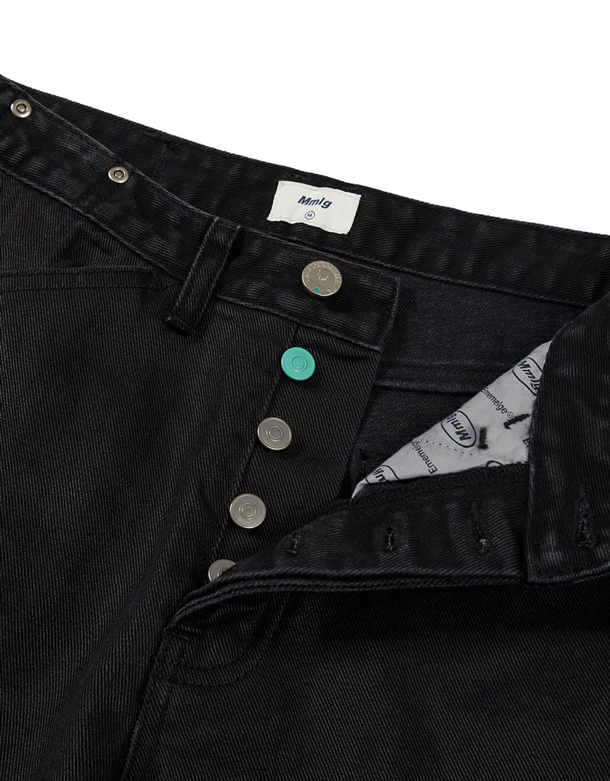 엠엠엘지(MMLG) [Mmlg] MM COATED DENIM PANTS (BLACK)