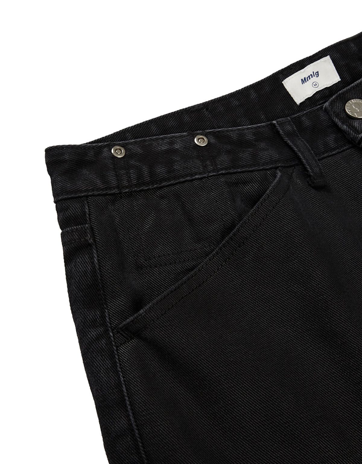 엠엠엘지(MMLG) [Mmlg] MM COATED DENIM PANTS (BLACK)