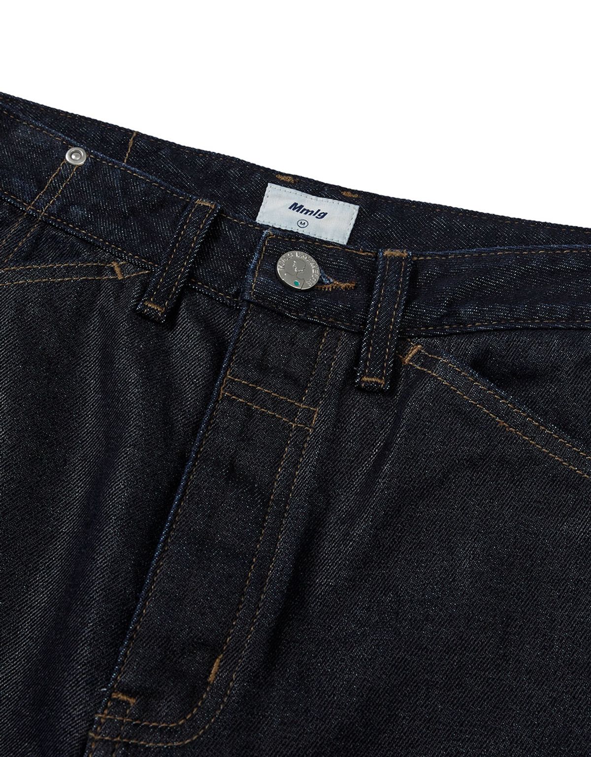 엠엠엘지(MMLG) [Mmlg] MM COATED DENIM PANTS (INDIGO)
