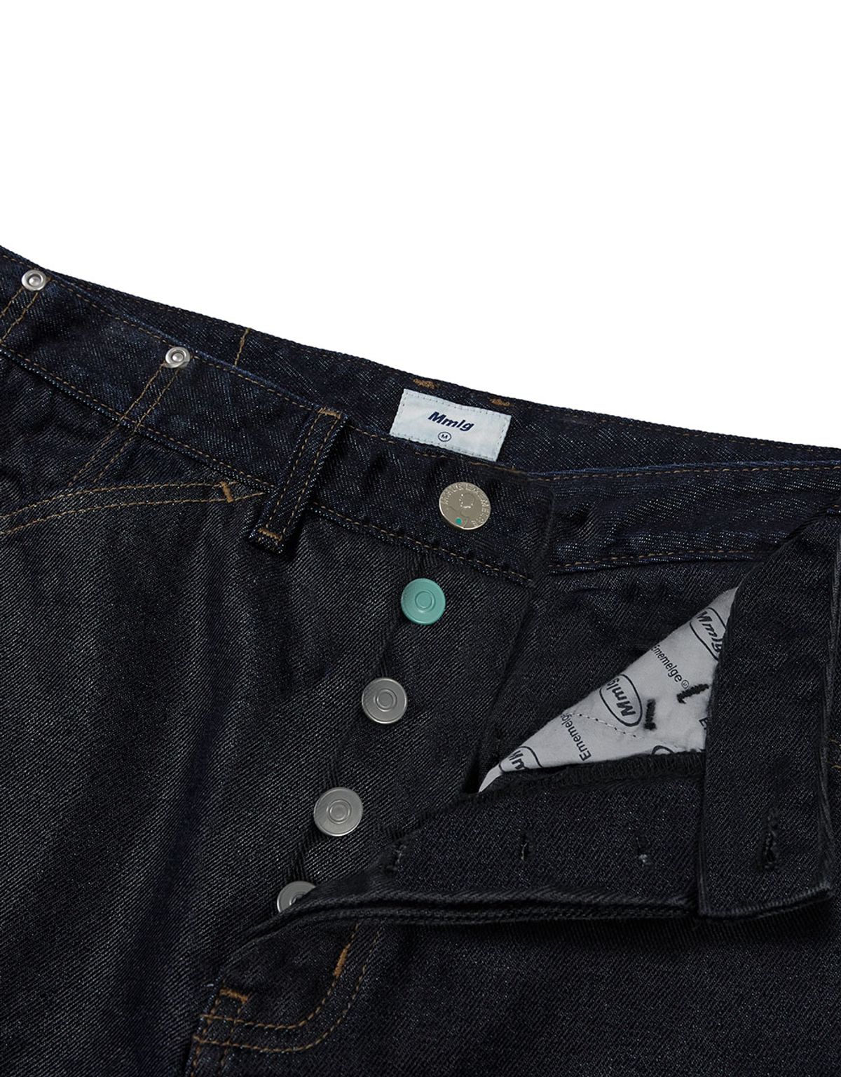 엠엠엘지(MMLG) [Mmlg] MM COATED DENIM PANTS (INDIGO)