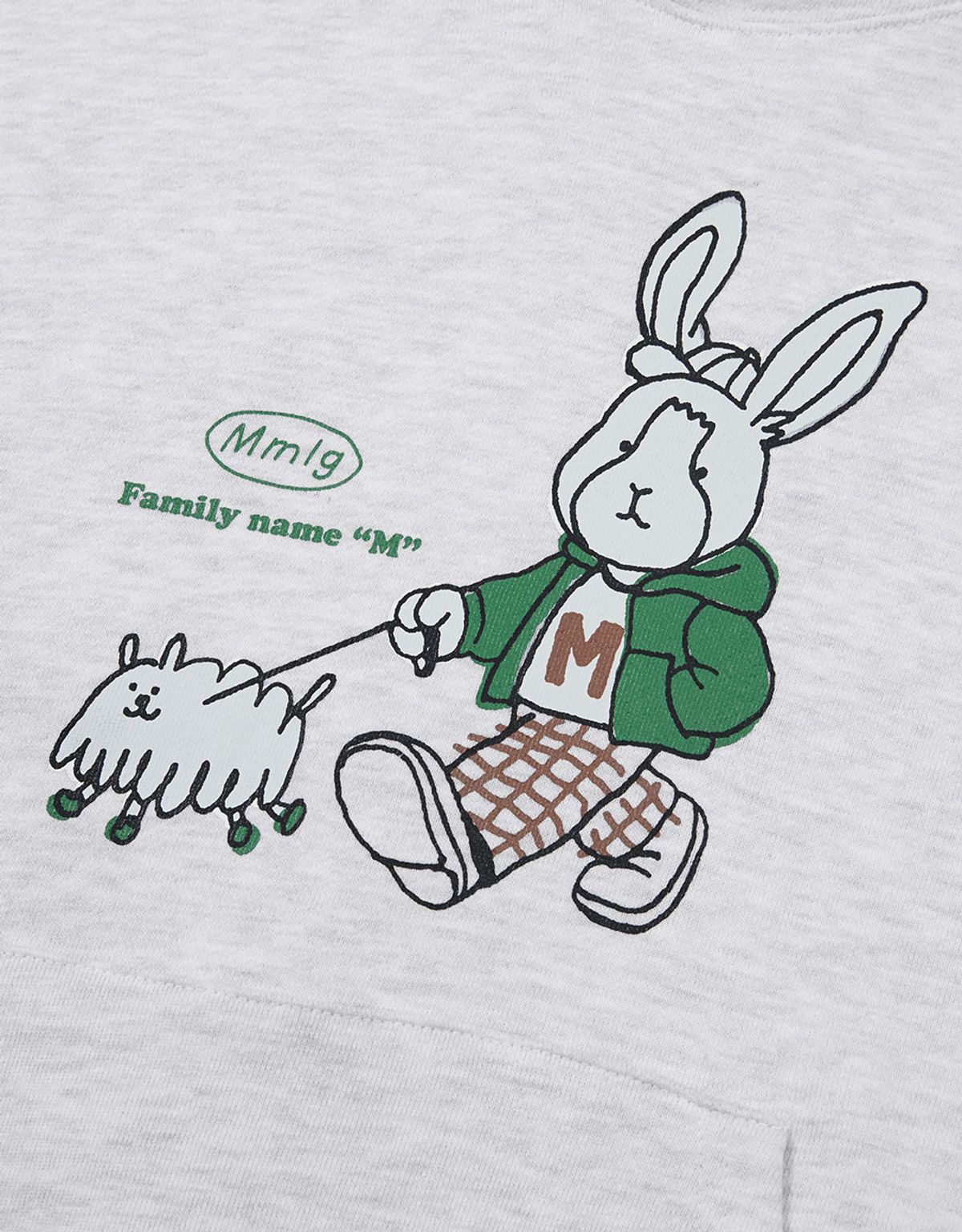 엠엠엘지(MMLG) [Mmlg] MELGE WALK HOODIE (ASH GREY)