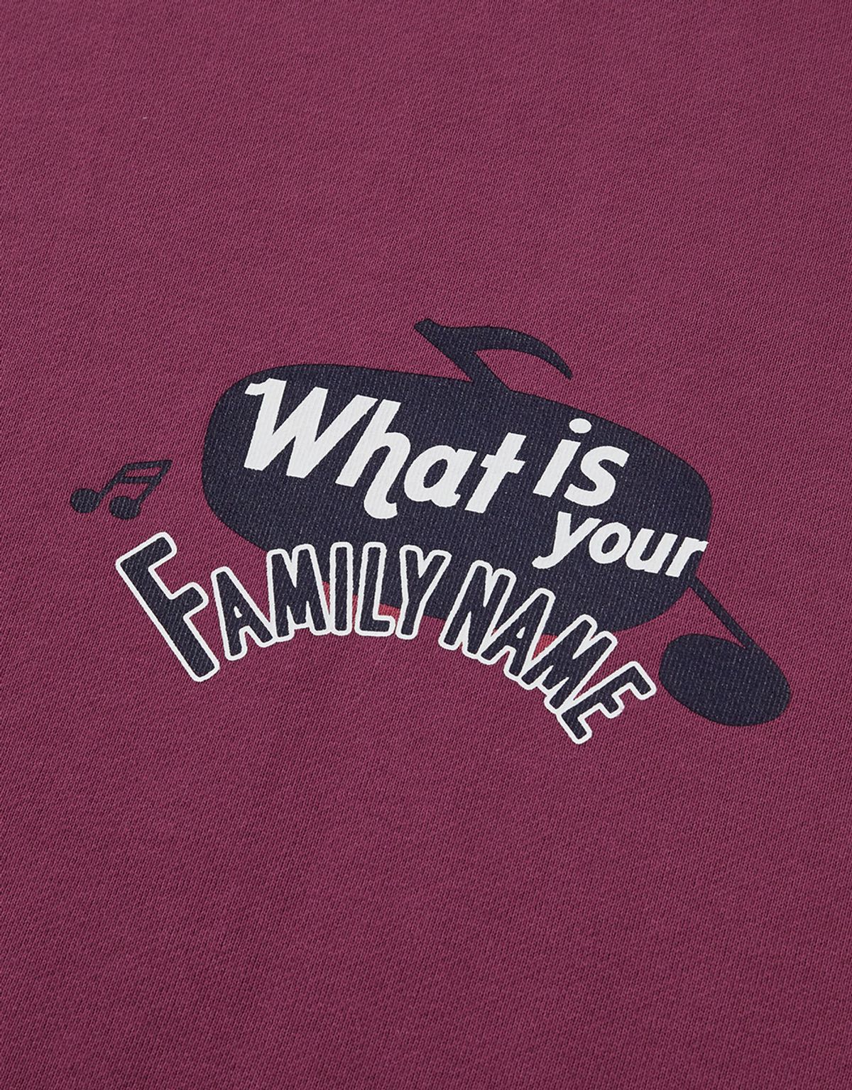 엠엠엘지(MMLG) [Mmlg] FAMILY NAME SWEAT (MULBERRY)