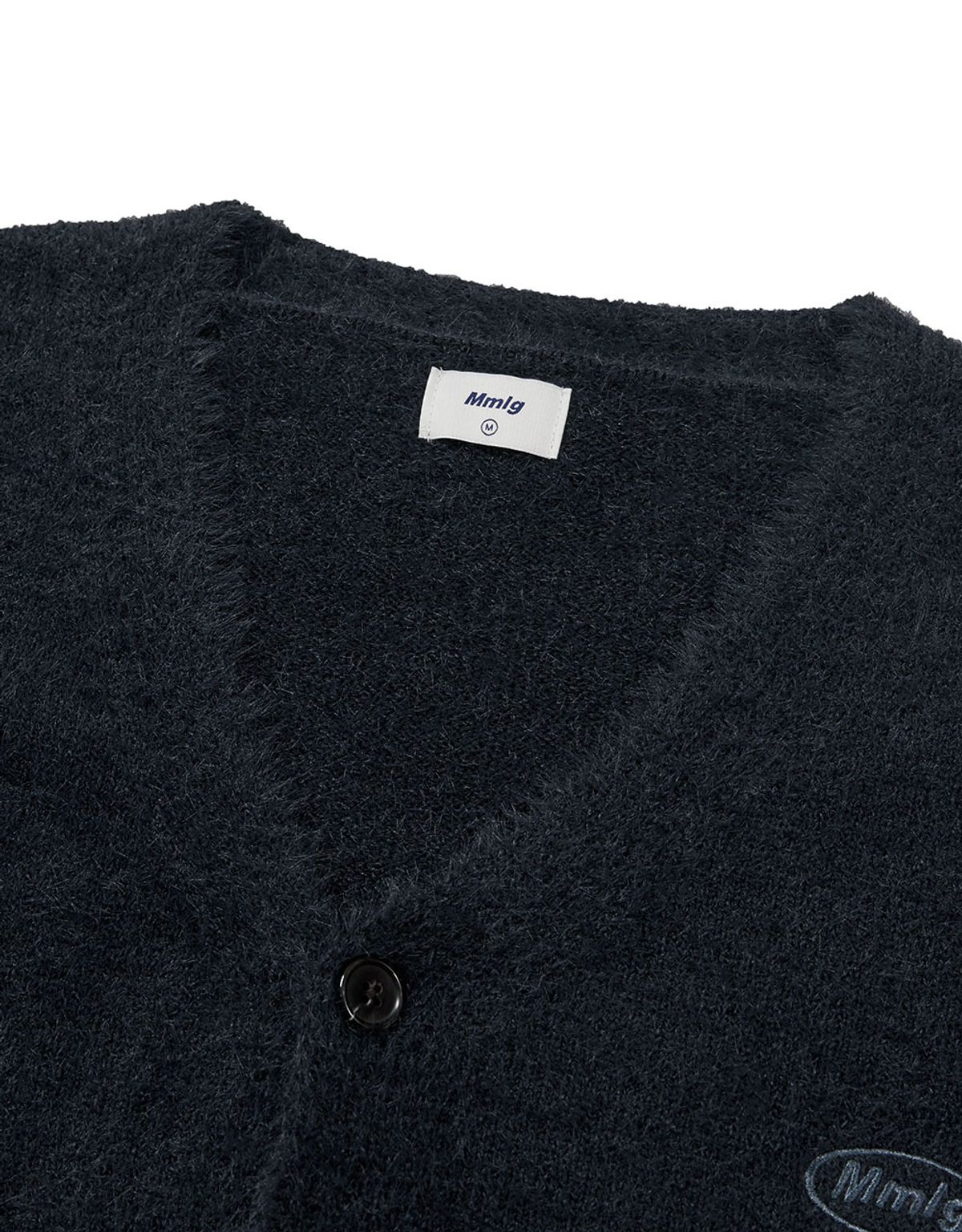 엠엠엘지(MMLG) [Mmlg] MENDED PLAY CARDIGAN (NAVY)