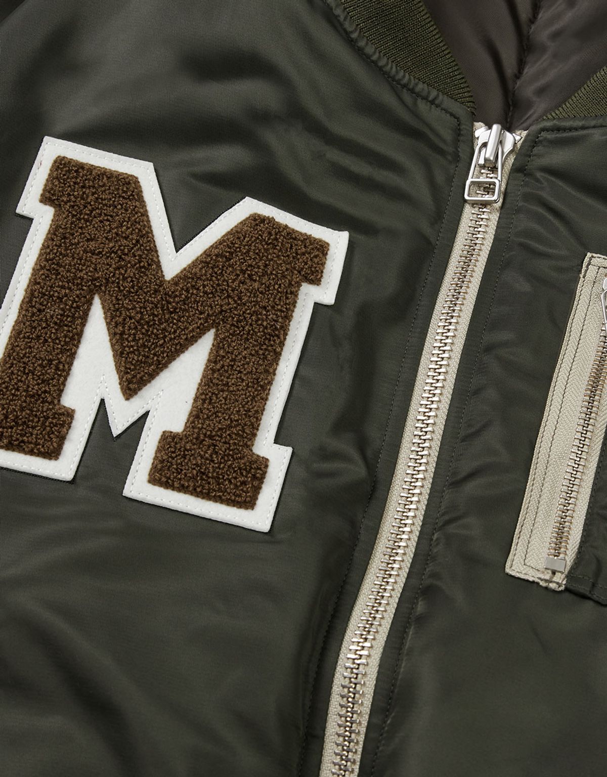 엠엠엘지(MMLG) [Mmlg] FAMILY NAME FLIGHT JACKET (OLIVE)