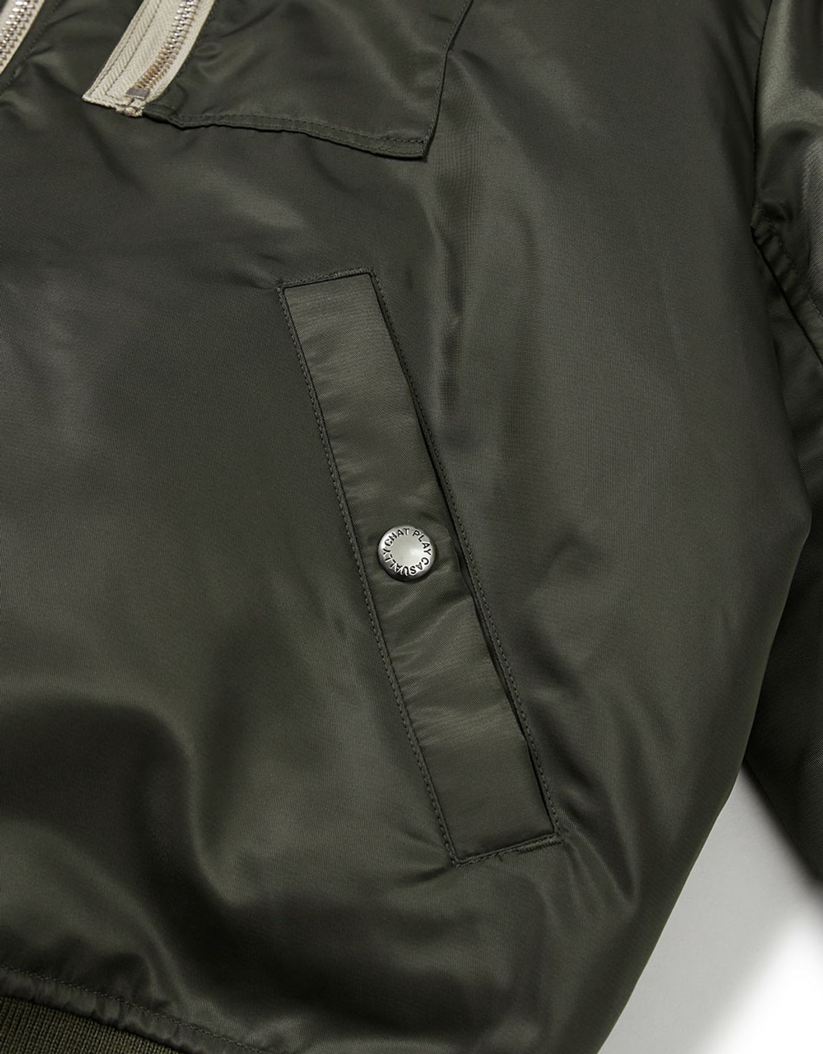 엠엠엘지(MMLG) [Mmlg] FAMILY NAME FLIGHT JACKET (OLIVE)