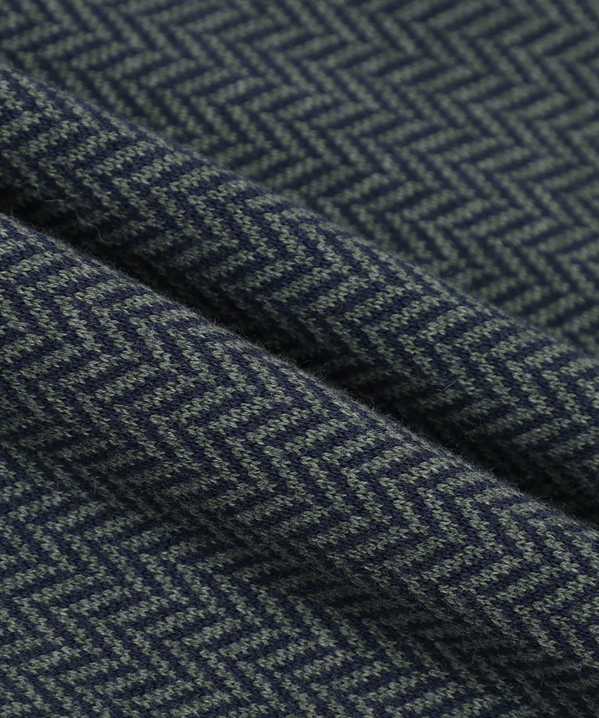 브룩스 브라더스(BROOKS BROTHERS) 헤링본 하프집 스웨터 (그린) (BBWWMF4540IEW)