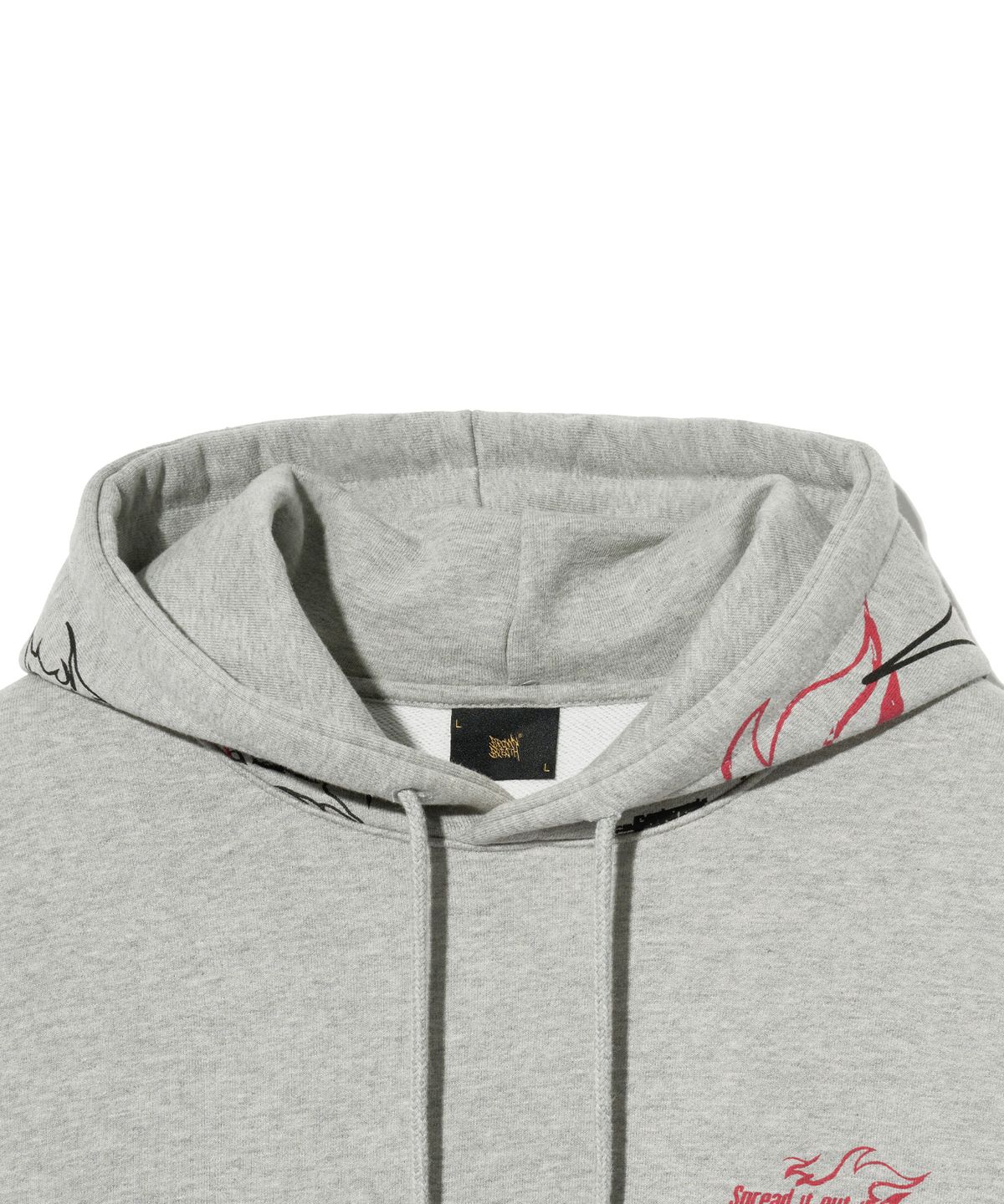 브라운브레스(BROWNBREATH) SPREAD IT OUT HOODIE - MELANGE GREY