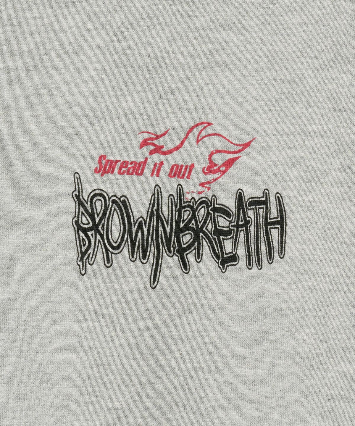 브라운브레스(BROWNBREATH) SPREAD IT OUT HOODIE - MELANGE GREY