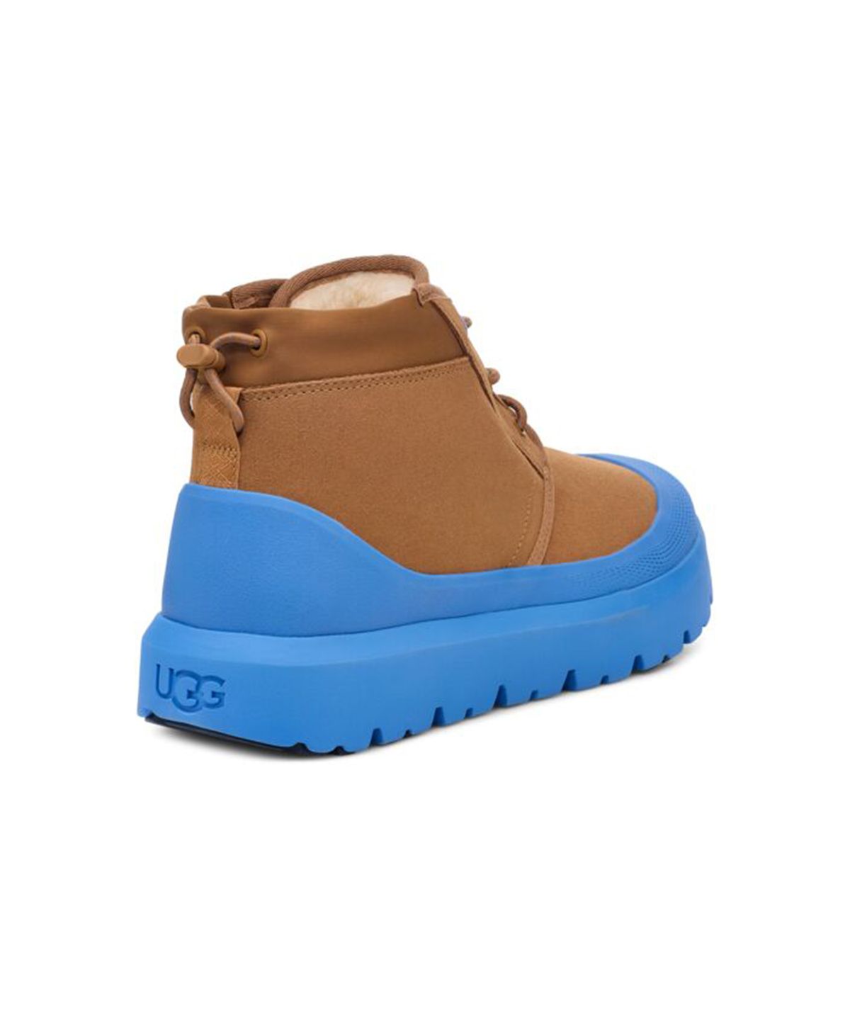 어그(UGG) [MEN] 스웨이드 로고 엠보싱 미니 부츠 (뉴멜 웨더 하이브리드) - 체스넛/빅스카이 / 1143991CBG