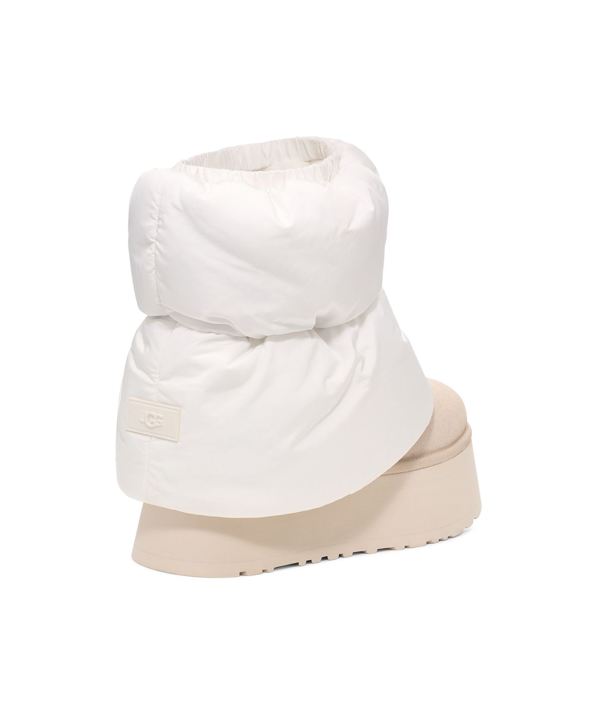 어그(UGG) [WOMEN] 리버시블 레그워머 플랫폼 미니부츠 (클래식 미니 디퍼 푸퍼) - 화이트/세라믹 / 1158275WCRM