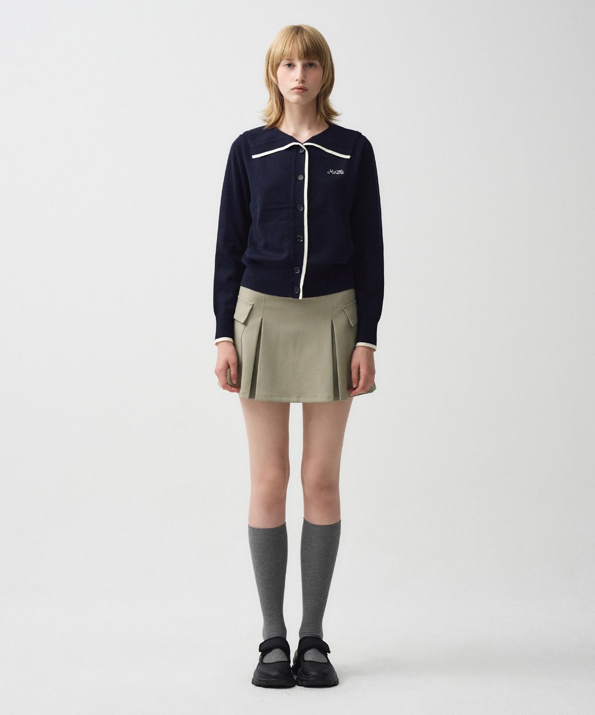 마리떼 스포츠(MARITHÉ SPORT) MOUVEMENT W CARGO PLEATED SKIRT beige