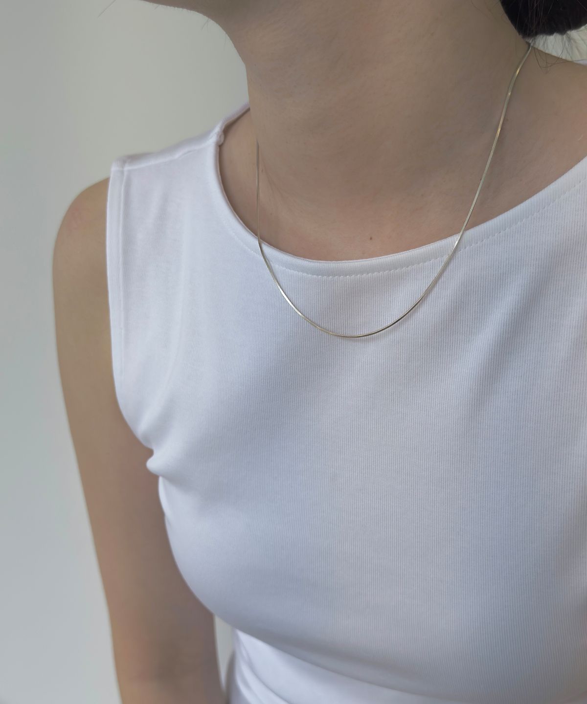 티에드(TIEDE) Silky Snake Chain Necklace