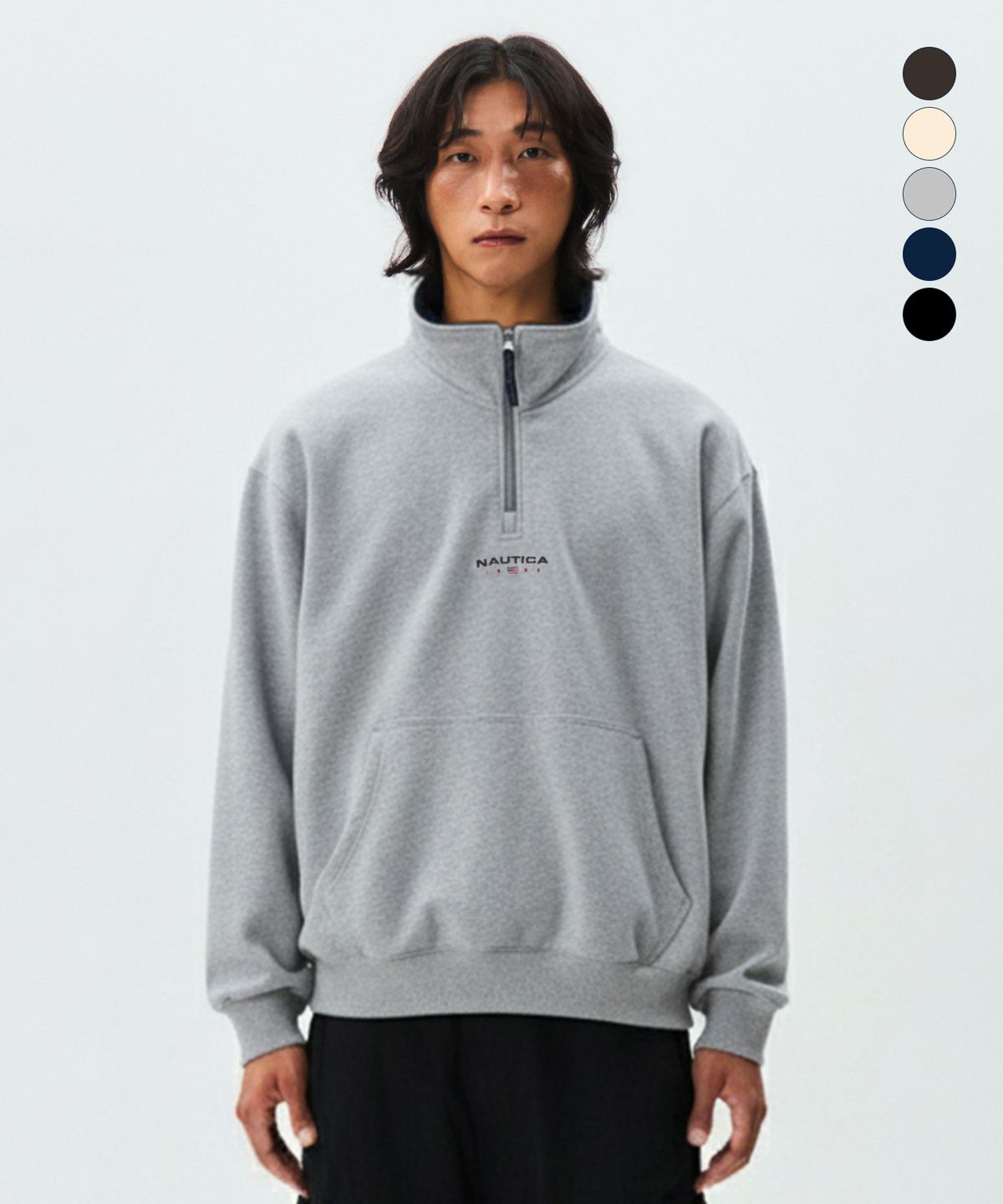 노티카(NAUTICA) 83플래그 하프집업 스웨트셔츠 NSW4635