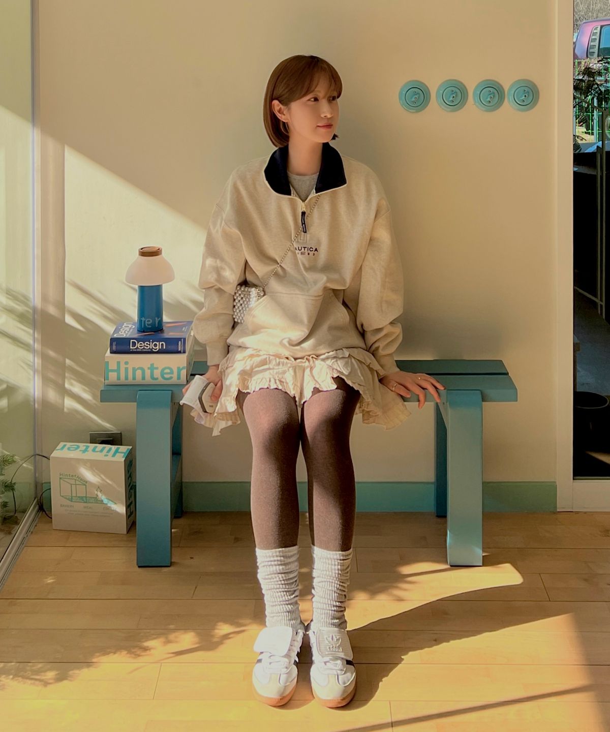 노티카(NAUTICA) 83플래그 하프집업 스웨트셔츠 NSW4635
